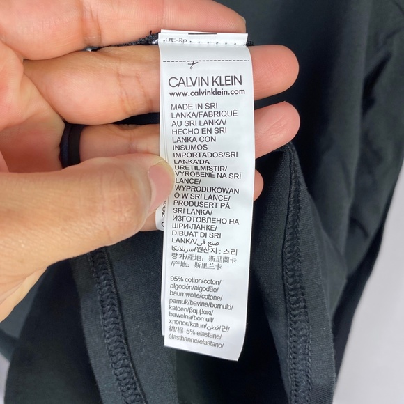 Calvin Klein Sleepwear Womens Scoop Neck Long Sleeve TOP ONLY in Black S… - Picture 8 of 8